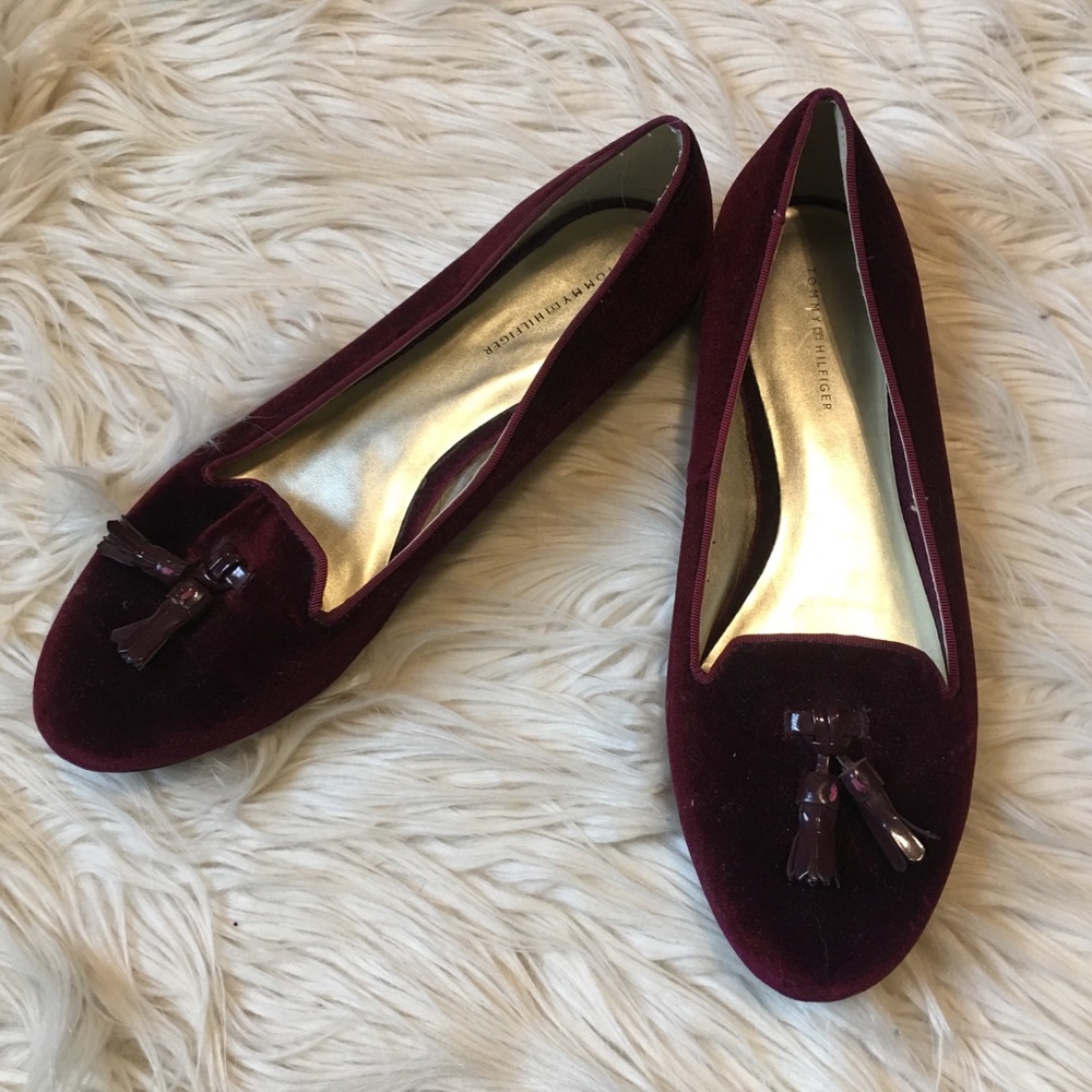 Tommy Hilfiger Velvet Loafers
